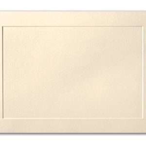 Brilliant Ivory Plain 140 lb. Cover 5-Bar Card - 98016 - Pack of 250