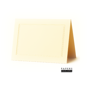 Cougar Natural Panel Foldover 65 lb. Cover 4 Bar Card - WECV980 -  Pack of 250